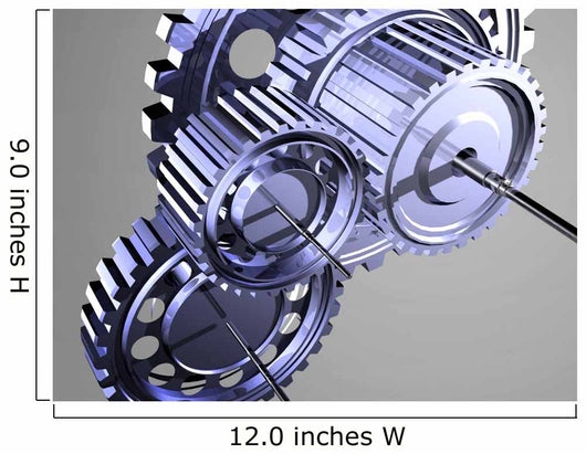 Silver Gear I Wall Mural