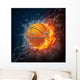 Basketball Ball Wall Mural