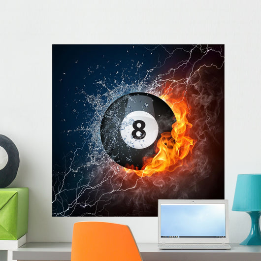 Pool Billiards Ball Wall Mural