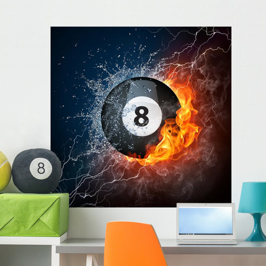 Pool Billiards Ball Wall Mural