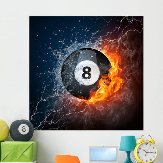 Pool Billiards Ball Wall Mural