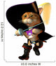 Gestiefelter Kater in der Offensive Wall Decal