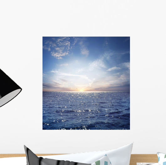 blue sky and ocean Wall Mural