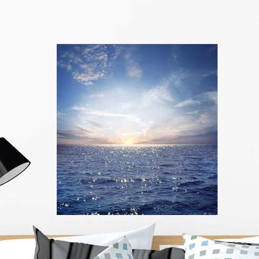 blue sky and ocean Wall Mural