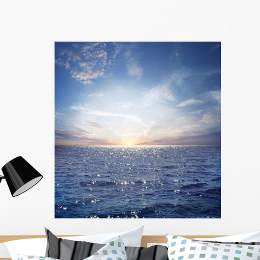blue sky and ocean Wall Mural