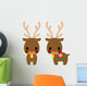 Christmas Reindeer Wall Mural