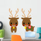 Christmas Reindeer Wall Mural