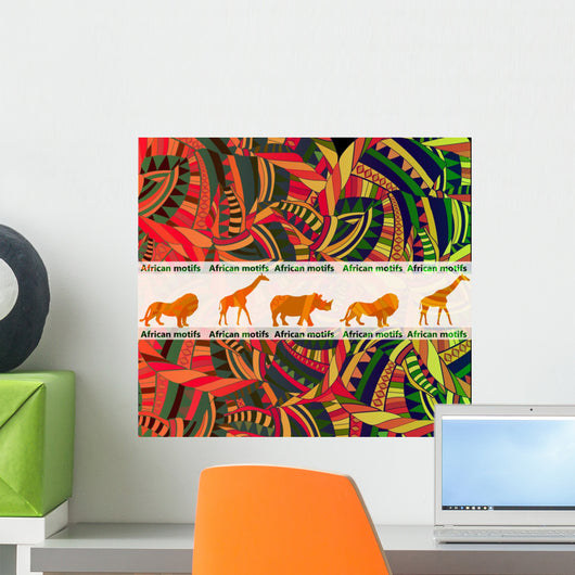 african motifs Wall Mural