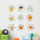 White flower collection Wall Decal