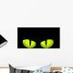 Green cat eyes Wall Mural