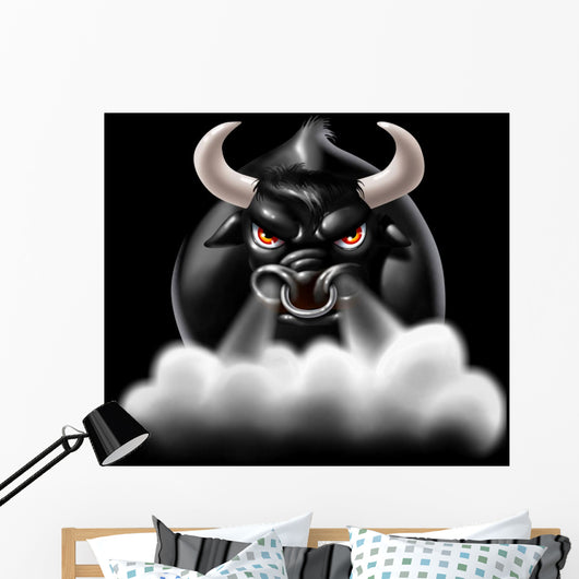 bull Wall Mural