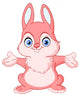 Cheerful bunny Wall Decal
