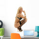 pin-up blond in black lingerie Wall Decal