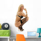 pin-up blond in black lingerie Wall Decal