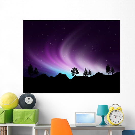 Northern Lights Wall Mural