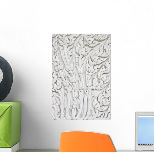 Traditional Thai Stone Carving Wall Mural
