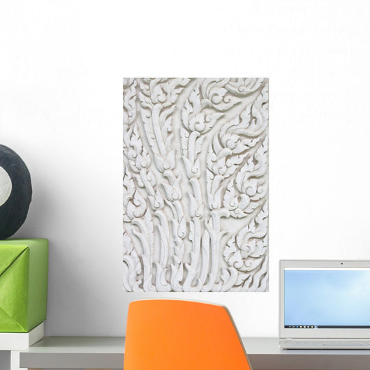 Traditional Thai  Stone Carving Wall Mural