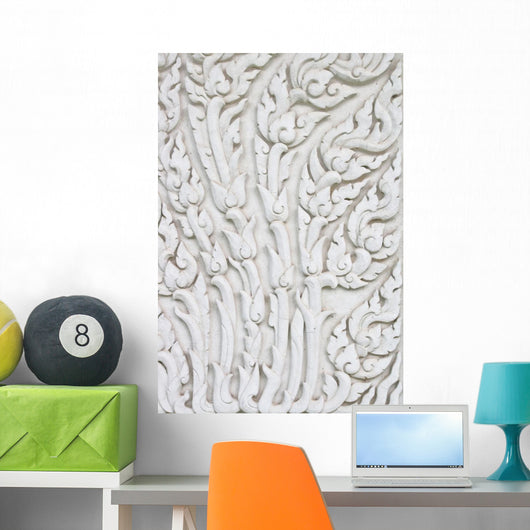Traditional Thai  Stone Carving Wall Mural