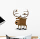 Moose and Birds Wall Decal