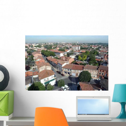 Blagnac Seen from Belfry Wall Decal