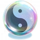 Rainbow Bubble Yin-yang Wall Decal