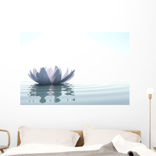 Zen Flower Loto in Water Wall Mural