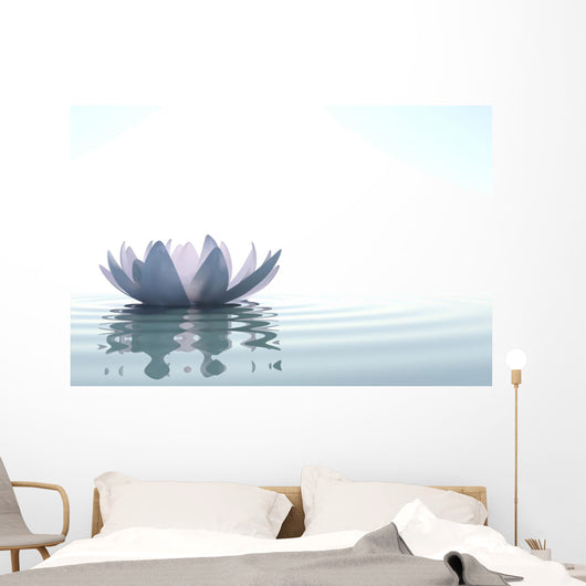 Zen Flower Loto in Water Wall Mural