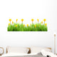 Spring grass with daffodils Wall Decal