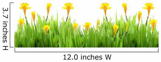 Spring grass with daffodils Wall Decal