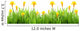 Spring grass with daffodils Wall Decal