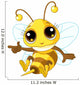 Cute Bee Showing Wall Decal
