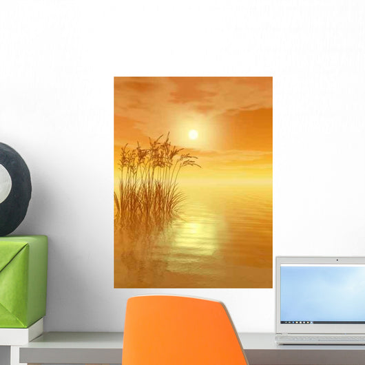 Grass Sunset V Wall Decal