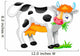 Cute Cow Wall Decal