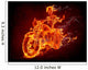 Fiery Skeleton Motorcycle Wall Mural