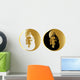 Vector Gold Buddha Wall Mural