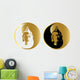 Vector Gold Buddha Wall Mural