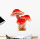 Poisonous Red Mushroom Wall Decal