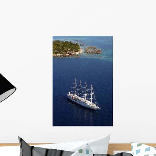 Sailing Ship Paradise Wall Decal