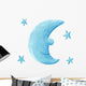 Blue Moon Wall Decal Sticker Set