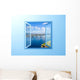 Window With River View Wall Mural