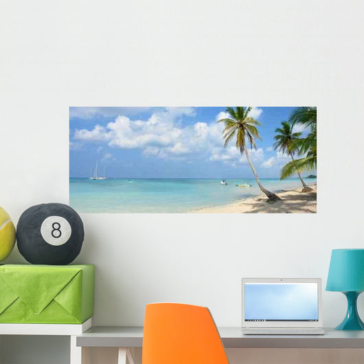 Tropical Beach Wall Decal Design 4