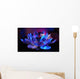 A Lilac-blue Crystal Lotus Wall Mural