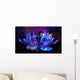 A Lilac-blue Crystal Lotus Wall Mural