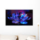 A Lilac-blue Crystal Lotus Wall Mural