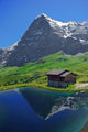 Eiger North Face Reflection in the Lake Wall Mural