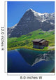 Eiger North Face Reflection in the Lake Wall Mural
