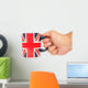 Hand Holding British Mug Wall Mural
