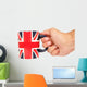 Hand Holding British Mug Wall Mural