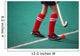 Field hockey girl with stick in hands Wall Mural
