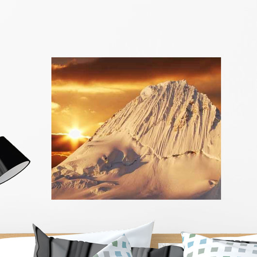 Alpamayo Peak Sunset Wall Decal